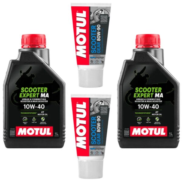 OTOMATİK VİTES SETİ MOTUL SCOOTER EXPERT MA 10W40 - ŞANZIMAN YAĞI 2X