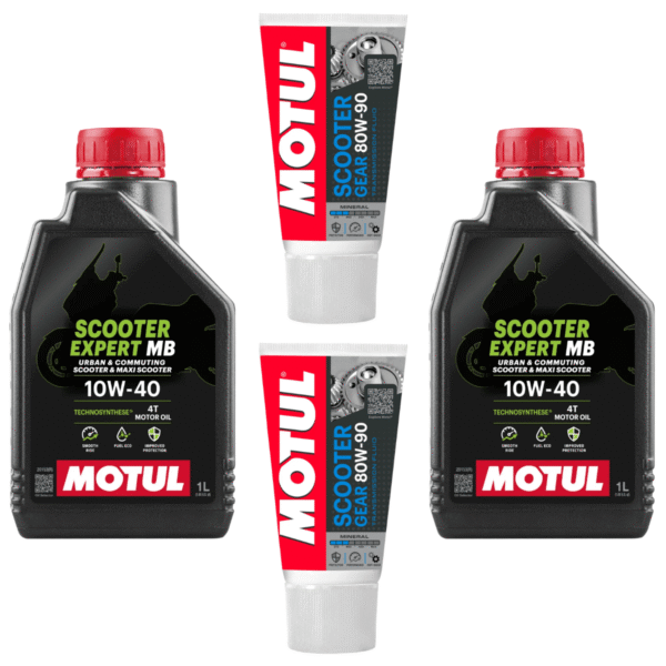 MOTUL SCOOTER EXPERT MB 10W40 (2 ADET) + ŞANZIMAN YAĞI (2 ADET)
